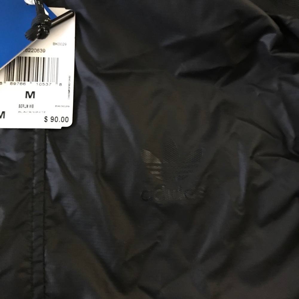 NWT adidas full zip wind breaker